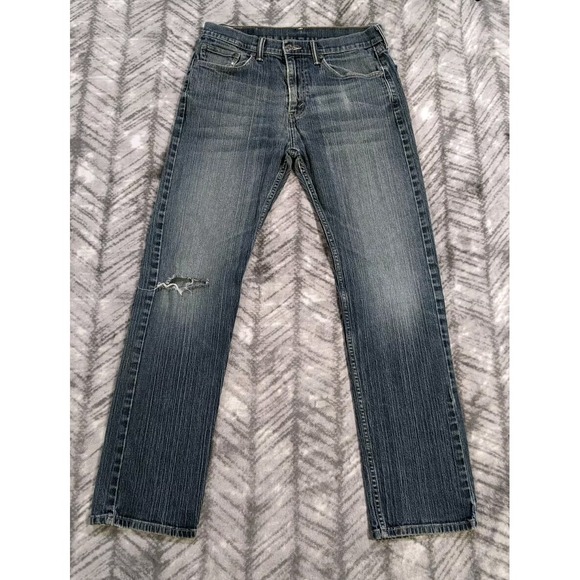 Levi's Other - Levis 505 33 x 33 Regular Straight Denim Stone Jeans Textured Stripe Y2K Style